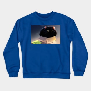 cat, please dont open Crewneck Sweatshirt